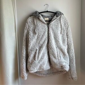 NWT Thread&Supply Sherpa Hoodie Zip-Up Size L